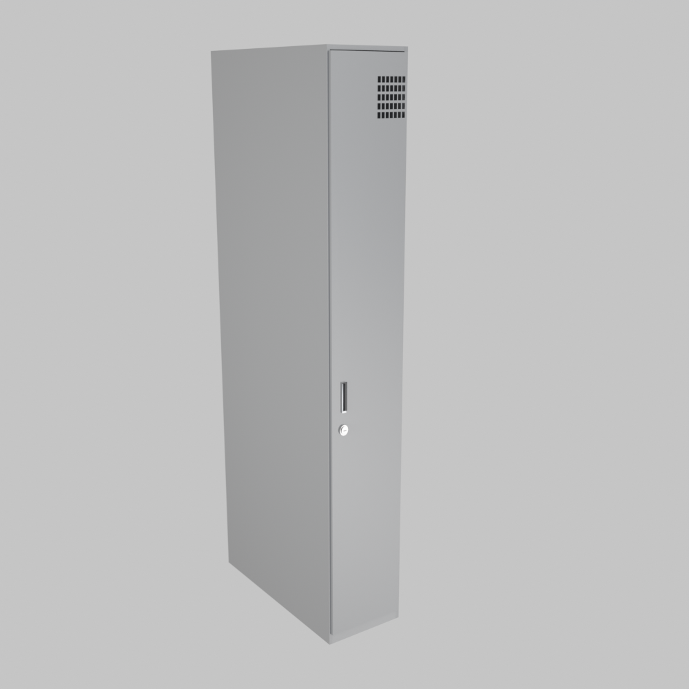 Шафа однорівнева 1х1 без полиць металева для магазину та складу