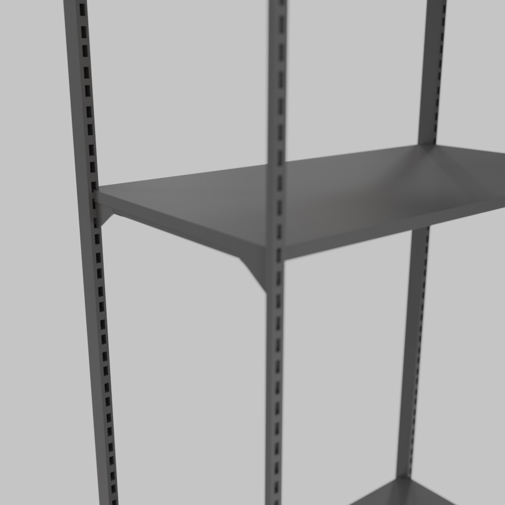 Reinforced Shelving Unit Without Back Panel with 4 Shelves - Image 3