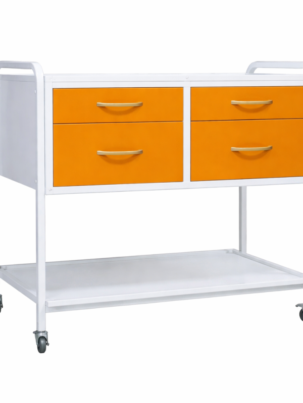 Medical manipulation table SM-4 Plus with four drawers hospital trolley on wheels