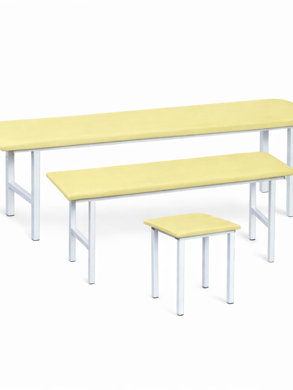 Medical waiting benches MB-1 MB-2 MB-3 MB-4 with steel frame and soft seat