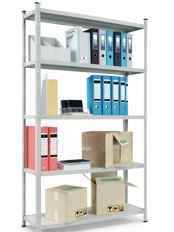 Metal Storage Rack Atlant with metal shelves for warehouse and office storage, AV4