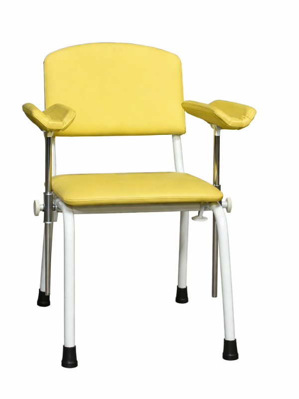 SD-1 / SD-2 medical donor chair with vinyl upholstery and armrests on white background