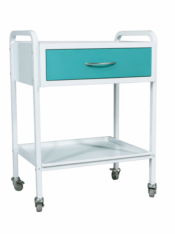 Medical manipulation table SM-1 with drawer and shelves hospital trolley on wheels